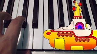 Yellow Submarine  The Beatles  Piano Tutorial  Cover  Notas Musicales [upl. by Glantz]