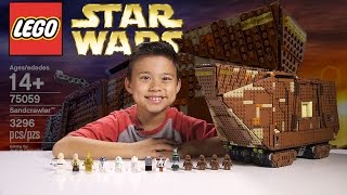 LEGO SANDCRAWLER  LEGO Star Wars UCS Set 75059 Timelapse Stop Motion Unboxing amp Review [upl. by Tera361]