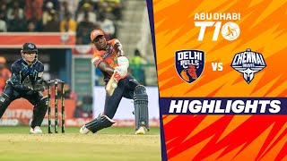 Delhi Bulls vs Chennai Braves  Abu Dhabi T10  Match 11  Highlights  JioCinema amp Sports18 [upl. by Eugenides]