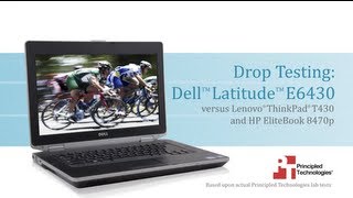 Drop test Dell Latitude E6430 vs HP EliteBook 8470p amp Lenovo ThinkPad T430 [upl. by Wasson715]