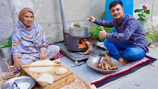 Kayamsha  Traditional Food Gilgit Baltistan  Cooked Mustard Greens With Organic Potatoes😋😋 [upl. by Michaella]