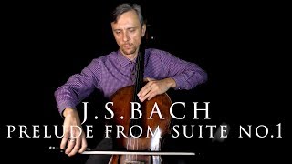 J S Bach G Major Prelude from Cello Suite no 1 in SLOW TEMPO  How to play Bach on Cello [upl. by Ibot999]