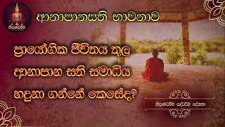 ආනාපාන සති භාවනාව 04 සමාධිය හදුනා ගන්නේ කෙසේද  AnapanaSathi Bawanawa  bawana in sinhala [upl. by Helfant]