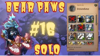 16  BEAR PAWS  SOLO GANKING  FULL T8  ALBION ONLINE [upl. by Ymar]