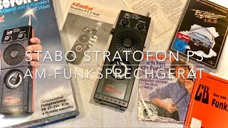 stabo Stratofon P3  CB  Hand Funksprechgerät mit 3 Kanälen 2 Watt AM  Baujahr 1976 [upl. by Row]