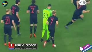 Perú vs Croacia ▼ Partido Completo AMISTOSO RUSIA 2018 en Español por America TV 23 03 2018 HD [upl. by Irehc]