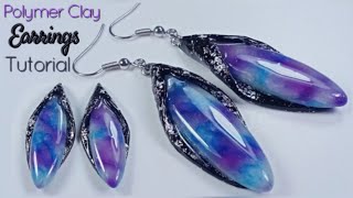 Polymer Clay Earrings Design Idea and Tutorial for Beginners  LoviCraft [upl. by Keil]