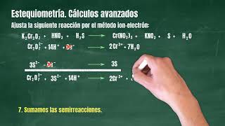 91 Estequiometría Reacciones Químicas Cálculos avanzados K2Cr2O7  H2S [upl. by Dnar]