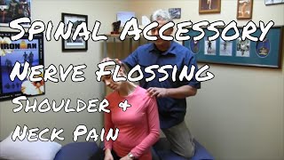 Flossing the Spinal Accessory Nerve  Shoulder amp Neck Pain [upl. by Tait]