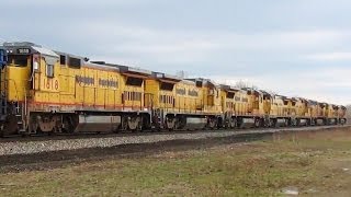 8 Eight Union Pacific Engines B408s [upl. by Schroer]