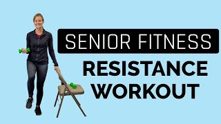 Senior Fitness Full Body Resistance Workout Workout In A Mirror [upl. by Ahtenek]