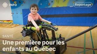 Un exosquelette robotisé pour aider les enfants à marcher [upl. by Stephens]