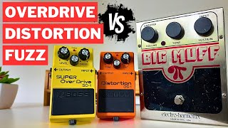 Overdrive Distortion and Fuzz Differences Explained  EASY Beginners Guide [upl. by Daub58]