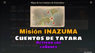 ACTIVA LOS CAÑONES DE KAMUIJIMA para DESTRUIR LAS FISURAS 03  GENSHIN IMPACT MISIÓN INAZUMA [upl. by Davidde]