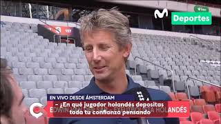 Edwin van der Sar quotEspero que el partido de Holanda y Perú sea bien jugado quot [upl. by Sivatnod160]