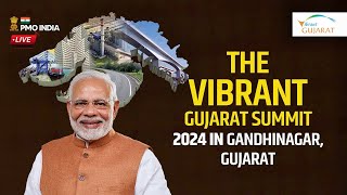 PM Modi inaugurates the Vibrant Gujarat Summit 2024 in Gandhinagar Gujarat [upl. by Aikemet189]