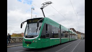 Führerstandsmitfahrt BVB Combino Linie 114 PrattelnBahnhof SBB Basler VerkehrsBetriebe [upl. by Zertnom546]