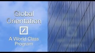 Deutsche Bank Careers  Global Graduate Orientation 2013 [upl. by Annauqahs]