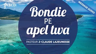 Bondie pe apel twa  JeanClaude Lajeunesse [upl. by Atnoid]