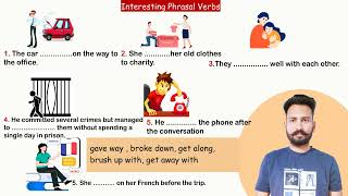 Interesting English Phrasal Verbs Fill in the blanks with suitable Phrasal Verbs  English Class [upl. by Leff886]