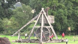 Warwick Castle  Trebuchet in Action [upl. by Jane915]