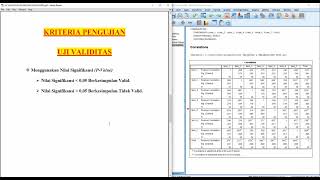 Statistika DeskriptifMSaepul Ridan pengolahan data uji validitasreabilitas regresi linear spss [upl. by Firestone]