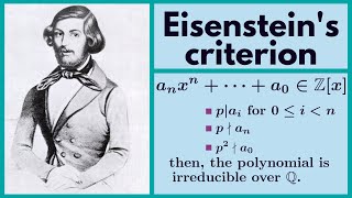 Abstract Algebra  Eisensteins criterion [upl. by Shank230]