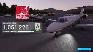 MSFS 2020 Epic Landing Challenge  Cessna Citation CJ4 Landing RWY33 AspenPitkin County Airport [upl. by Newol]