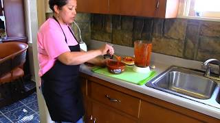 How to make Mexican Red Hot Sauce Salsa Picante Spanish Video CC in English [upl. by Netsyrk]