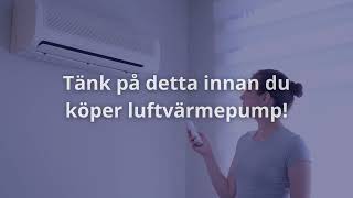 Luftvärmepump bäst i test Tips och råd [upl. by Salhcin]