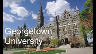 Georgetown University campus walking tour Washington DC USA [upl. by Aicinat120]