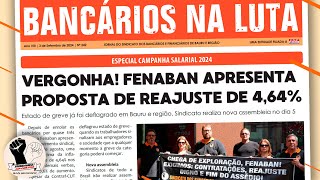 URGENTE PROPOSTA FINAL DOS BANQUEIROS NÃO ATENDE NECESSIDADES DOS TRABALHADORES campanhasalarial [upl. by Narik]