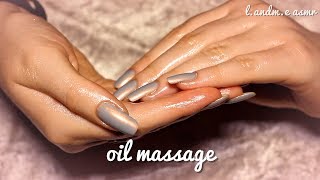 ASMR 💆  HAND MASSAGE with oil  oil sounds  20MINS  no talking 🤐 [upl. by Eciened]