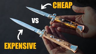 Italian Stiletto Switchblades Cheap VS Expensive Everything You Need To Know [upl. by Johny]