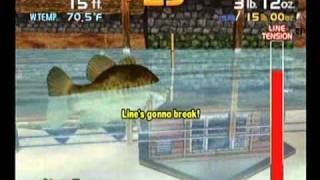 Sega Bass Fishing Dreamcast  Arcade Mode Lodge 8109 Steven [upl. by Ivonne]