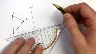Achsenspiegelung mit Zirkel und Geodreieck [upl. by Rothenberg164]