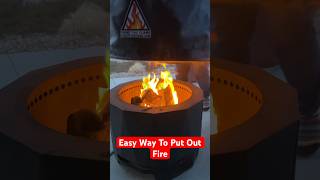 Quick and Easy Fire Pit Extinguishing Method [upl. by Halivah18]