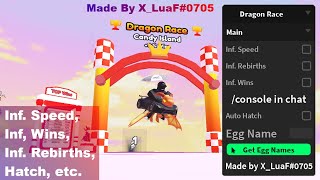 Roblox Dragon Race Script  Inf Speed Wins Rebirths Hatch etc [upl. by Afrika]