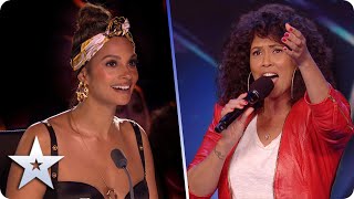 Belinda Davids takes her One Moment In Time to SHINE  Auditions  BGT 2020 [upl. by Ama]