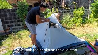 Decathlon Quechu MH100 Tent Unboxing amp Review Waterproof Test💦 decoration [upl. by Volin12]