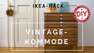 How to IKEAHack Vintagekommode I DIYInspirationen Homemade by Patricia Morgenthaler [upl. by Amitak835]