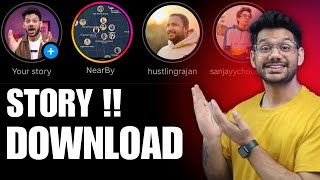 How to Download Instagram Story  Instagram Story kaise download kare [upl. by Yrakaz]