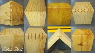 Simple wood corner joints  Woodworking joints  Ahşap birleştirme teknikleri [upl. by Nnyl99]