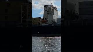 ⚓️ Ein Containerschiff 🛟 auf der Elbe Richtung 🛳 Nordsee 140924 bei Super Wetter [upl. by Notled]