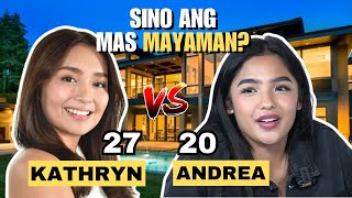 Sino Ang Mas Mayaman Kathryn Bernardo o Andrea Brilllantes House Car Net Worth [upl. by Doerrer]