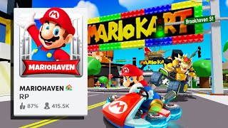 I Created a FAKE MARIO Brookhaven Game MarioHaven [upl. by Ahsinel]