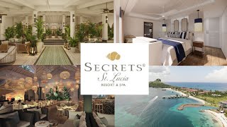 Secrets St Lucia Resort amp Spa Opening January 4th 2025 AdultsOnly AllInclusive Saint Lucia [upl. by Anana694]