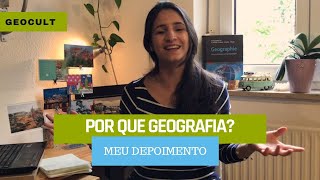 Por que eu escolhi estudar Geografia Geografia como Profissião [upl. by Pantheas]