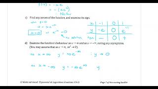 Yr 12 Exponentials and Logs 3  Applications of differentiation [upl. by Shornick]