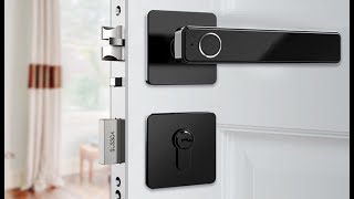 Thumbprint Door Handle Lock SL F2019 Operation Video [upl. by Noloc608]